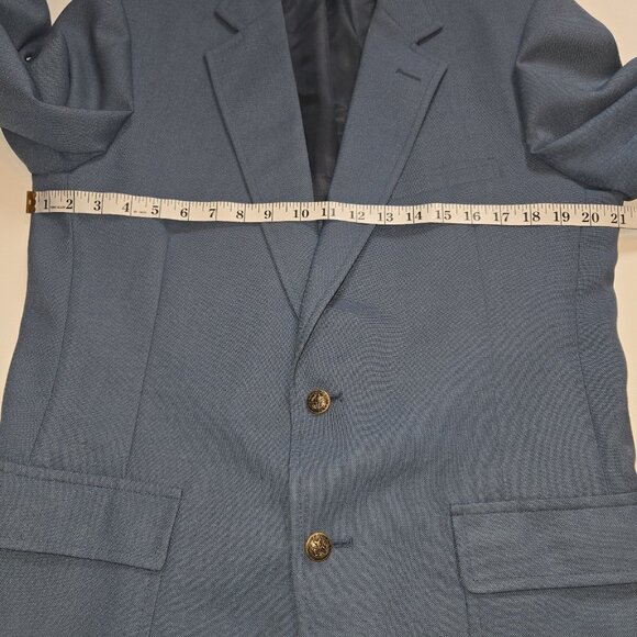 Vintage Hardwick Clothes Sport Coat Blazer Mens 43L Blue Sport Coat USA 2 Button - Picture 6 of 11